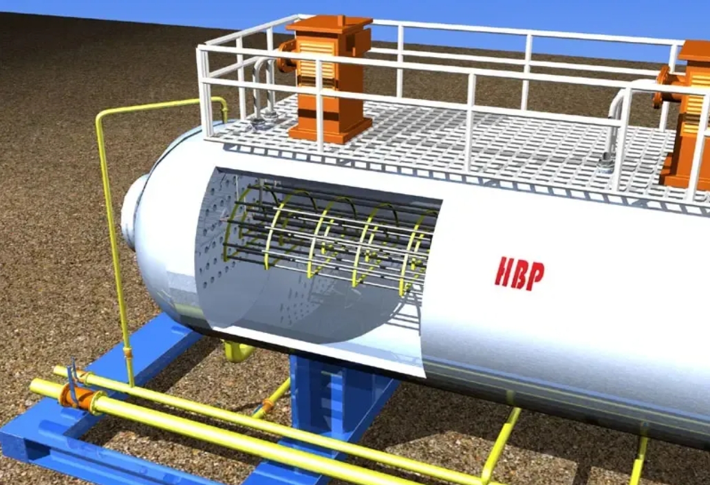 電脫鹽罐的3D立體切面圖 電脫鹽罐的3D立體切面圖